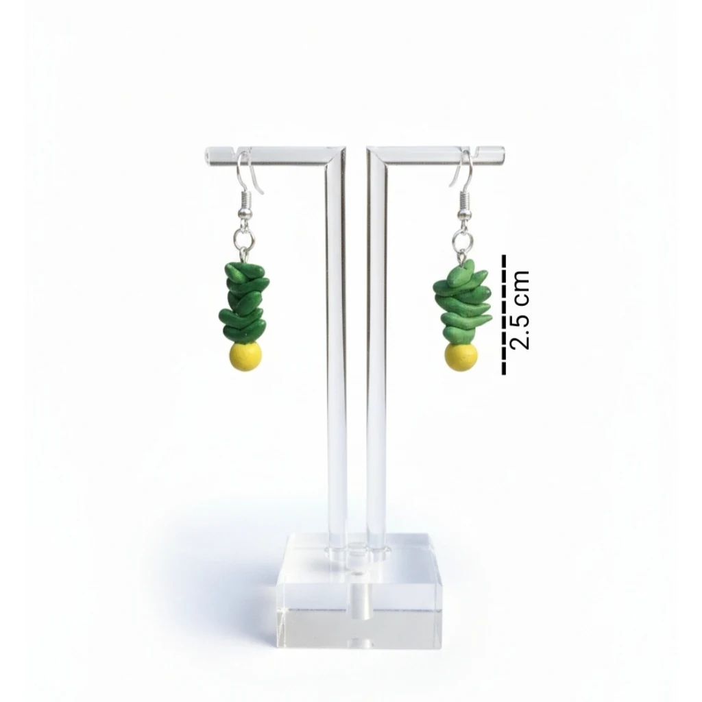 Nimbu Mirchi - Painted Clay Earrings 