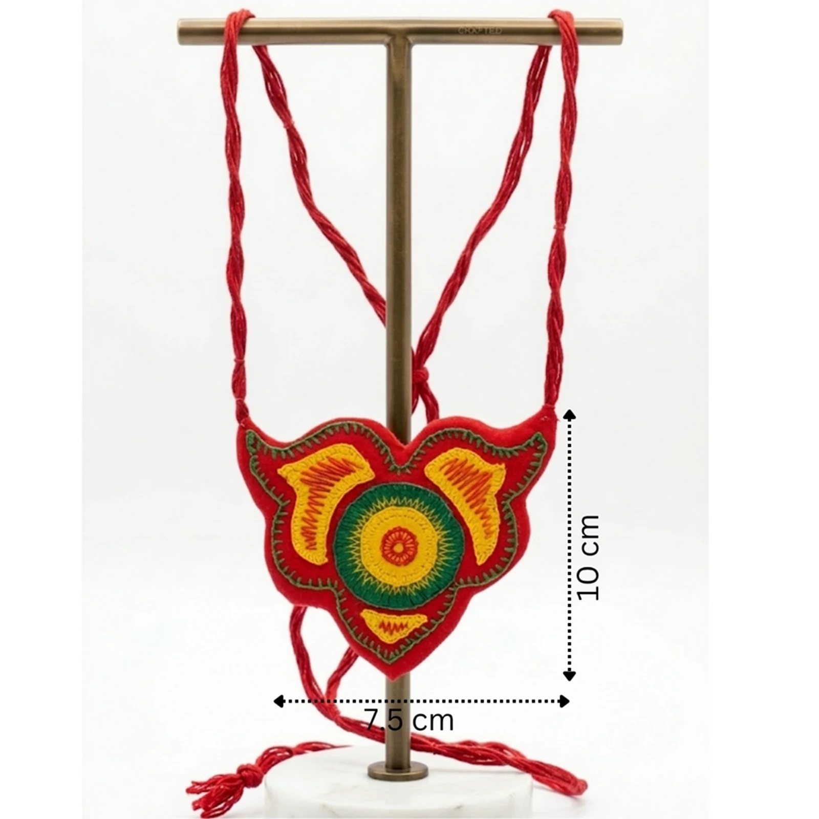 Bela Patra neckpiece- Fabric Necklace 