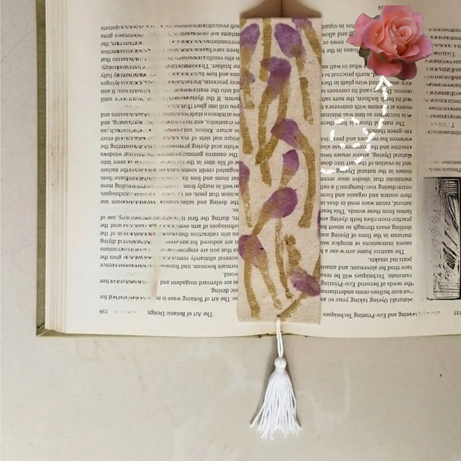 Rose and Flower's stem  Bookmark 