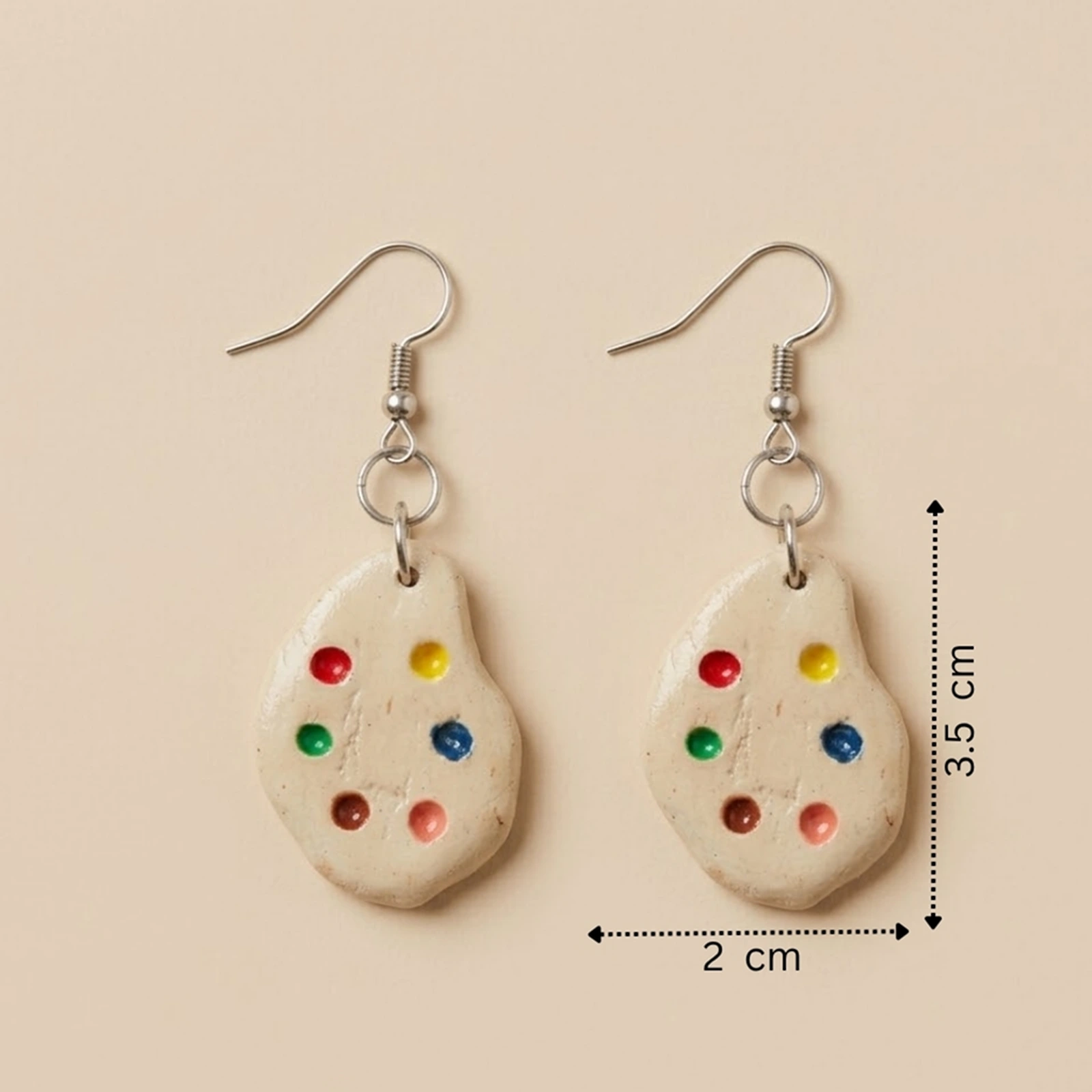 Color Pallette  -  Painted Clay Earrings 